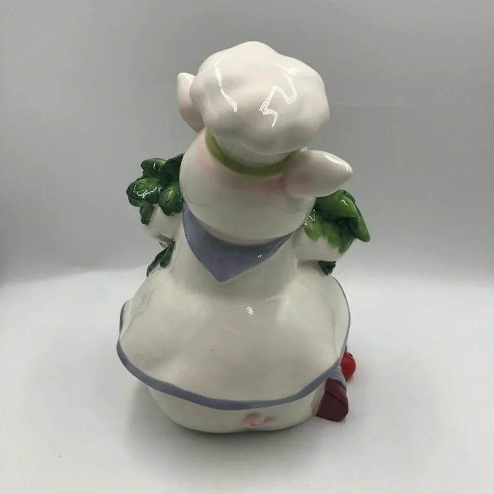 Chef Ceramic Pig Figurine Spring Collection by Corner Ruby Kitchen Décor